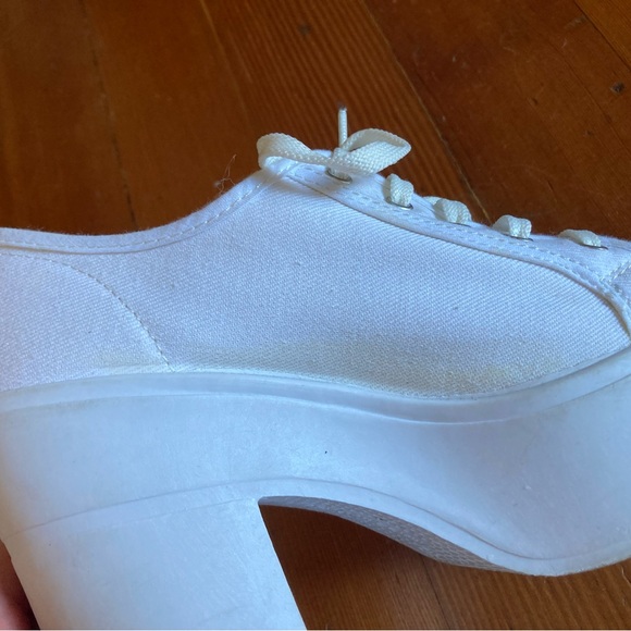 Shelly’s London Funcluo Platform Sneakers White Canvas 39 8 7.5 8.5 Shellys - Picture 14 of 16